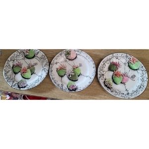 Gien France set of 3 Strawberry plates